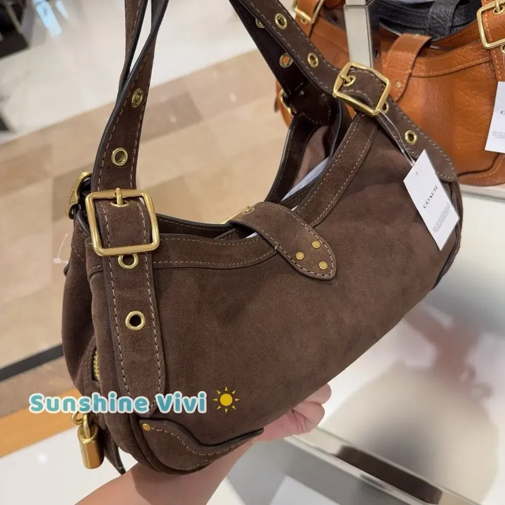 NWT COACH Drifter Shoulder Bag 31 Dark Chocolate CFM44 refined calf leather